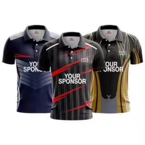 เสื้อโปโลแขนสั้นโพลีเอสเตอร์พิมพ์ลายแบบ Sublimation ผ้าแห้งเร็ว เสื้อโปโลทีม สั่งซื้อจำนวนมาก ขายส่ง - Product Image 4