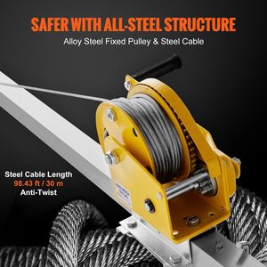 Kit Treppiede di Salvataggio per Spazi Confinati con Gambe da 7FT e Cavo da 98FT, con Verricelli Elettrici per Protezione Anticaduta - Product Image 2