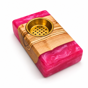 Brûleur d'encens artisanal en bois de santal avec incrustation de feuille d'or et récupérateur de cendres en laiton, utilisation aromatique toute saison - Product Image 2