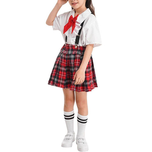 School Uniform Shirt Trouser Set Durable Polyester Cotton Children Unisex Custom Logo Export - Product Image 5