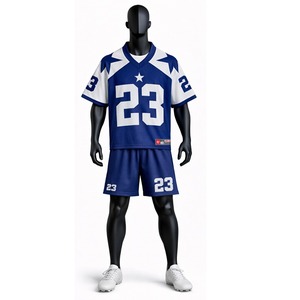Conjunto de Camiseta y Pantalones Cortos de Fútbol Americano de Alta Calidad, Uniforme Deportivo Transpirable, Ropa de Equipo Personalizada para Entrenamientos y Partidos - Product Image 2