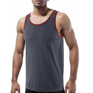 Camiseta sin Mangas de Alta Calidad, Transpirable, de Secado Rápido, Antibacteriana, Ecológica, con Cuello Redondo y Tejido Acanalado de Poliéster y Algodón para Hombre, para Fitness - Product Image 2