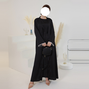 Abaya Elegante y Lujosa de Dos Piezas, Modelo Nuevo, Calidad Premium OEM, Venta al Por Mayor, para Mujeres Musulmanas, Dubai - Product Image 4