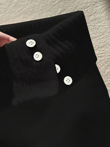 Ribbed Knit Mini Skirt for Women High Waist Casual Stretch Skater Skirt Washable Anti Pilling Spring Fall - Product Image 4