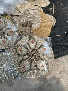 100% Natural Seagrass Traditional <b>Wall</b> <b>Clock</b> Handwoven High Quality Customized Home Decor <b>for</b> Stylish Living Room-99 Gold Data - Product Image 6