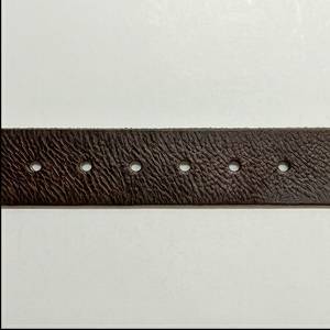 Ceinture en cuir véritable marron uni avec boucle ardillon, décontractée, légère, durable, en cuir de vachette, moulée d'une seule pièce, provenant du Bengale occidental - Product Image 2