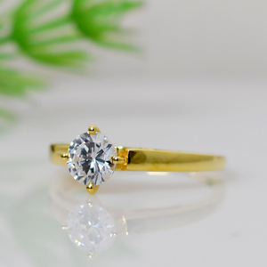 Natural Round Shape <b>Ring</b> <b>Set</b> with Moissanite Accents 925 <b>Sterling</b> <b>Silver</b> Wedding Engagement <b>Ring</b> <b>Set</b> for Women - Product Image 4