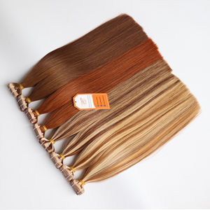 Hot Trend Brown Tape Straight Vietnamita Raw Onda sin procesar Cutícula completa Alineada Extensiones de cabello humano Precio al por mayor Pelucas - Product Image 3