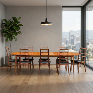 Ensemble de meubles de patio pour salle à manger, meubles d'intérieur et d'extérieur, OEM/ODM, chaises et table de jardin en rotin et bois, 4 à 8 places, design personnalisé - Product Image 6
