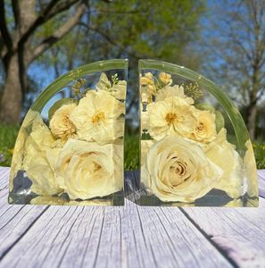 Handmade Artistic Resin <b>Bookends</b> Premium Decorative Book Holder For Luxury Interior Home Office Decoration - Product Image 5