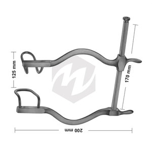 Cuchillas Retractoras GOSSET de 55 mm de Profundidad, Retractor Abdominal Autoajustable, Instrumentos Médicos de Acero Inoxidable, Precio al por Mayor - Product Image 4