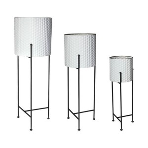 Pot de fleurs en métal de style nordique moderne avec support minimaliste pour plantes, jardinière décorative d'intérieur pour la maison, le bureau ou le balcon - Product Image 6