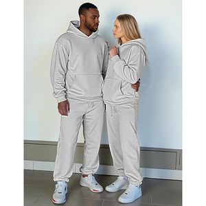 Conjunto Deportivo de Algodón para Hombre, Sudadera con Capucha y Pantalones Jogger, Ropa Deportiva Informal para Correr, Uso Diario, Moda - Product Image 4