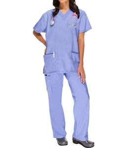 Blouses de laboratoire en polyester et coton, uniformes médicaux, blouses blanches d'hôpital, ensembles de blouses chirurgicales pour infirmières, uniformes d'hôpital avec logo personnalisé - Product Image 3