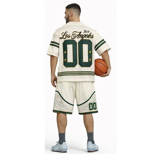 Conjunto de Camiseta y Pantalones Cortos de Fútbol Americano, Uniforme Deportivo Transpirable, Personalizado para Equipos, para Entrenamientos y Partidos - Product Image 3