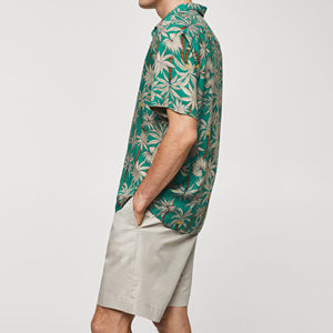 Camisas de Lino para Hombre, Estilo Personalizado, Ropa de Primavera/Verano, Camisa de Franela de Algodón y Lino, Transpirable - Product Image 2