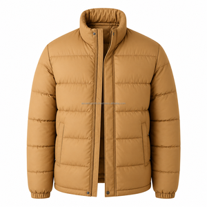 Men <b>Warm</b> Winter Puffer Jacket Premium Quilted Lightweight Outdoor Casual Insulated Zip Up Coat Wholesale OEM - Product Image 1
