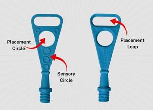 Herramienta de Elevación de la Punta de la Lengua de Color Azul Claro para Terapia del Habla y Entrenamiento Motor Oral - Product Image 5