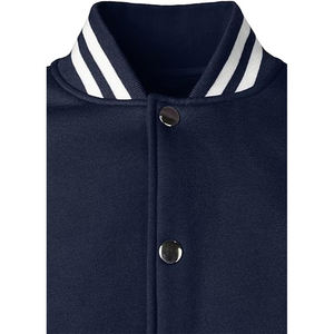 Chaqueta Varsity de Béisbol para Hombre, Invierno, Cuello Alto, Logotipo Frontal, Cortavientos, Transpirable, de Lana, Uso Bidireccional, Ropa Urbana de Lujo - Product Image 4