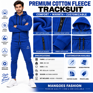 Prix bas MANGOES FASHION Survêtement unisexe d'été 100% Coton à motif uni pour le sport et l'entraînement, Vente en gros, Grande taille, Polaire à capuche - Product Image 6