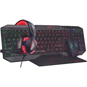 KIT di gioco PRO 4-IN-1 Premium Keyboard Mouse Combo con cuffie personalizzabili e Mousepad essenziali per i giocatori di eSport - Product Image 1
