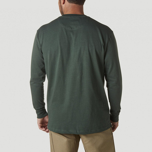 Wholesale Eco-Friendly Casual Plain Crew-Neck Loose Fit T-<b>Shirt</b> For <b>Men</b> Polyester/Cotton Blank Long Sleeve T-<b>Shirts</b> For Summer - Product Image 2