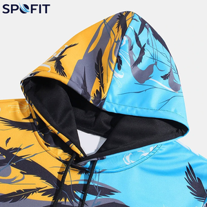 Sweat à capuche sublimé pour homme de haute qualité, personnalisé, hiver, couleur unie, respectueux de l'environnement, service OEM disponible - Product Image 3