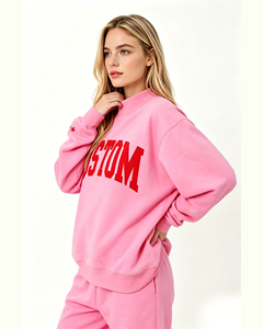 Sweat-shirt à col montant pour adolescentes 2027, pull court oversize, hauts d'hiver amples à manches longues pour femmes - Product Image 5