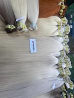 Prix de gros 100g # Extensions de cheveux humains vietnamiens doublement étirés couleur blond chaud PLA02, qualité supérieure, 60 cm, vente en gros, directement de l'usine Nasa