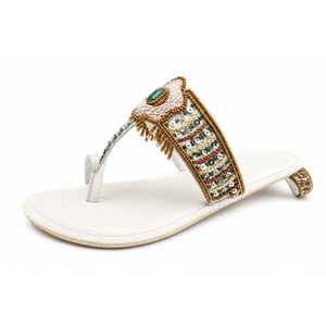 Sandalias Kolhapuri de Cuero para Mujer, Estilo Nuevo, Impresión Personalizada, Impermeables, Transpirables, Ligeras, Genuinas, a la Moda - Product Image 3