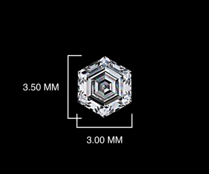 OM GEMS 3.50 MM Diamant de laboratoire cultivé sans conflit, taille hexagonale, couleur E, percé au laser, clarté VVS-VS, pierre libre, très demandé, pour la création de bijoux - Product Image 2