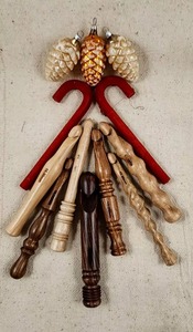 Juego de agujas de ganchillo de madera ecológicas, con agarre cómodo, agujas de ganchillo hechas a mano para tejer con hilo en casa - Product Image 5