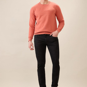 Comfortable Fleece <b>Pullover</b> <b>Men</b> Casual Sweatshirt Streetwear Style Crew Neck Fleece Sweatshirt Premium Quality <b>Men</b> Sweatshirts - Product Image 2