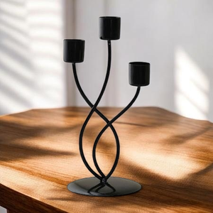 Porte-bougie élégants de qualité supérieure, porte-bougie décoratifs de luxe, décoration moderne pour la maison, ODM disponible, vente en gros, collection élégante - Product Image 2