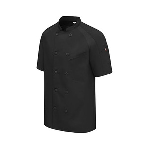 Veste de Chef Unisexe à Manches Courtes Premium MANGOES FASHION, Personnalisable, Impression Sérigraphique, Durable, Uniforme pour Cuisine, Restaurant, Bar - Product Image 3