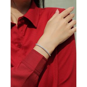 Set di Bracciali Tennis Unici nel Loro Genere con Diamanti Moissan da 0,1 Carati, Placcati in Argento Sterling S925, Gioielli Eleganti - Product Image 3