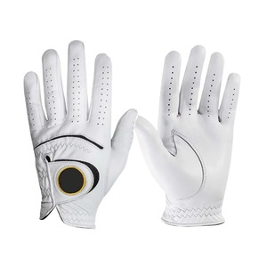 Gant de golf en cuir Cabretta blanc, main droite, à enfiler, antidérapant, unisexe, taille S - Product Image 6