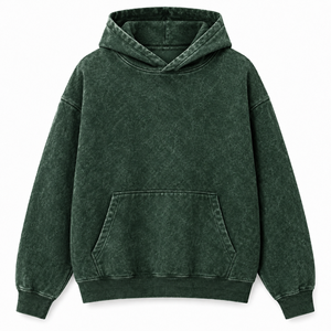 Sweat-shirt à capuche délavé à l'acide, coupe classique, unisexe, décontracté, 100% coton, imperméable, nouveau modèle, vêtements de rue pour hommes, saison hivernale - Product Image 6