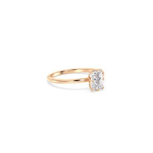 REYES Personalized Emerald Cut 1 Carat Lab Grown Diamond Wedding Proposal <b>Ring</b> For Women 14K Solid Gold IGI Certified Jewelry - Product Image 3