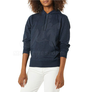 Sweat-shirts à capuche pour femmes, coupe ergonomique, sans coutures, tissu haute performance, service OEM, impression de logo personnalisée - Product Image 2