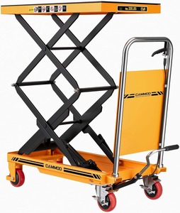 Carro Elevador Hidráulico, Capacidad de 330 lb, Altura de Elevación de 49.6 Pulgadas, Mesa Elevadora de Doble Tijera con Almohadilla Antideslizante y Protector de Seguridad - Product Image 2