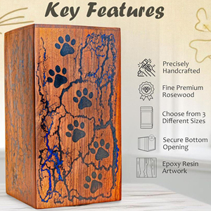Premium Wooden Burial Urn for Cremated Remains Personalized Wooden Memorial Box Urn by AYAANS - Product Image 4