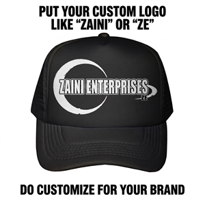 Gorra Trucker de 5 Paneles, Negra, Impermeable, 100% Algodón Premium de 260 GSM, con Logotipo Bordado Personalizado por Transferencia de Calor, Unisex - Product Image 2