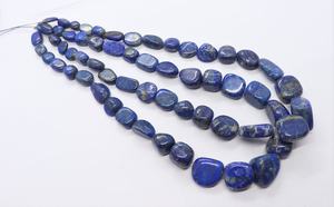 AAA Lapis Lazuli Plain Nuggets Shape <b>Beads</b> 8-18 Mm Smooth Tumbled <b>Blue</b> Lapis Lazuli <b>Beads</b> 16 Inch Natural Gemstone <b>Beads</b> Supplie - Product Image 2