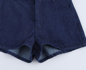 Shorts en jean vintage taille mi-haute personnalisables avec logo pour femme – Style décontracté streetwear Y2K avec ceinture, idéal pour les fêtes – 100 % coton, séchage rapide, respirant - Product Image 5