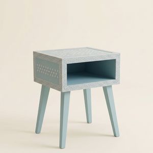 Nueva Mesita de Noche de Lujo con Incrustaciones de Hueso, Moderna, Sencilla y Creativa, de Madera Maciza para Dormitorio - Product Image 1
