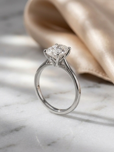 Oval Moissanite Engagement <b>Ring</b> S925 Sterling Silver Classic Anniversary Fine Jewelry for Women - Product Image 5
