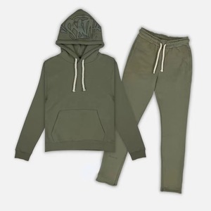 Conjunto Deportivo de Dos Piezas Personalizado, Estilo Vintage, Sudadera con Capucha y Pantalones de Chándal para Invierno, Transpirable, de Secado Rápido, 100% Algodón, para Gimnasio y Running - Product Image 6