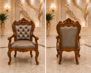 Muebles de Comedor Estilo Sudeste Asiático, Juego de Mesa y Sillas de Madera Tallada a Mano para 8 Personas, Decoración Clásica para el Hogar - Product Image 2