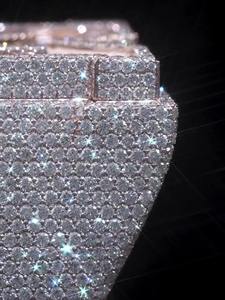 <b>Iced</b> D VVS Diamond Engagement Wedding Hip Hop Party Fashion <b>Ring</b> Rose Gold Plated 925 Silver Handmade GRA Certificate Hot Sell - Product Image 3